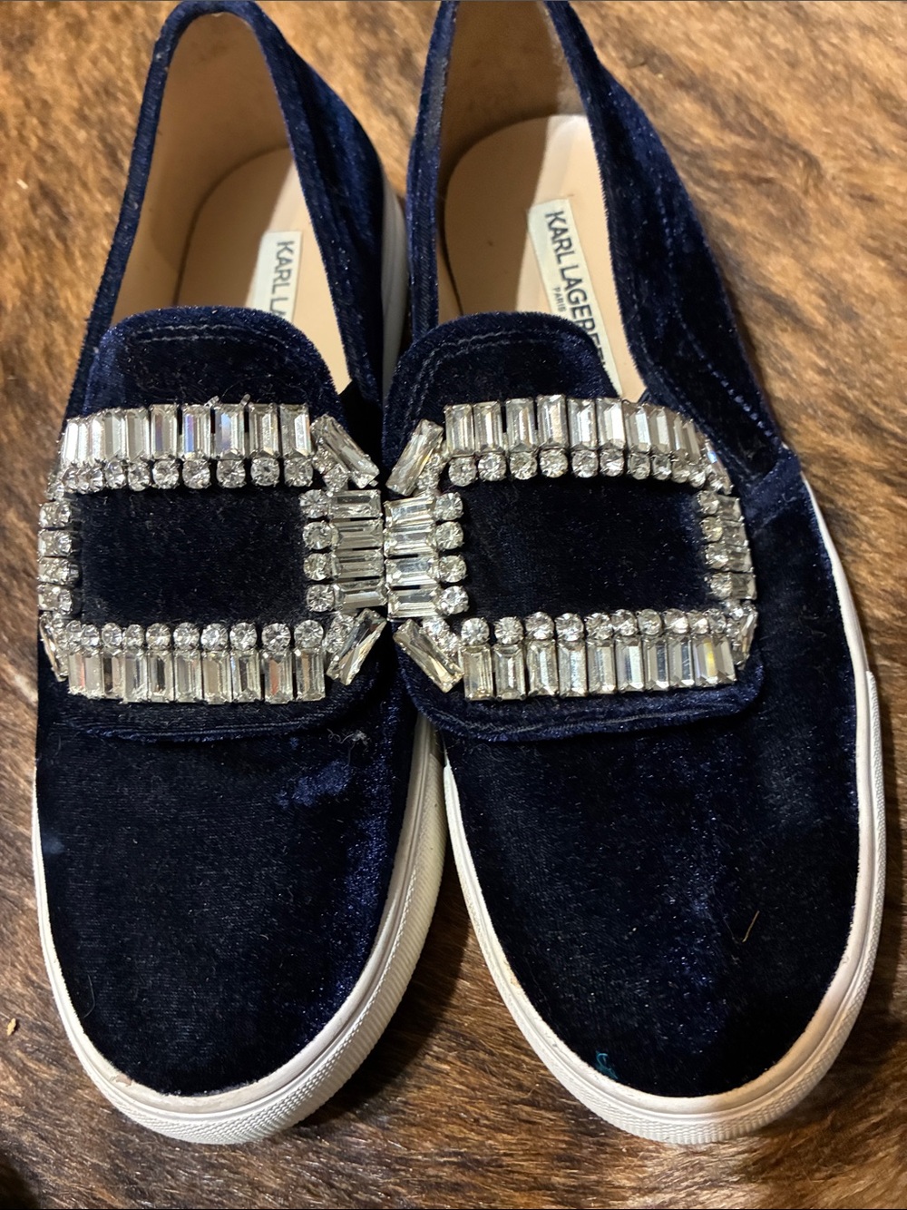 Karl lagerfeld crystal shoes in size 8M - Picture 2 of 6